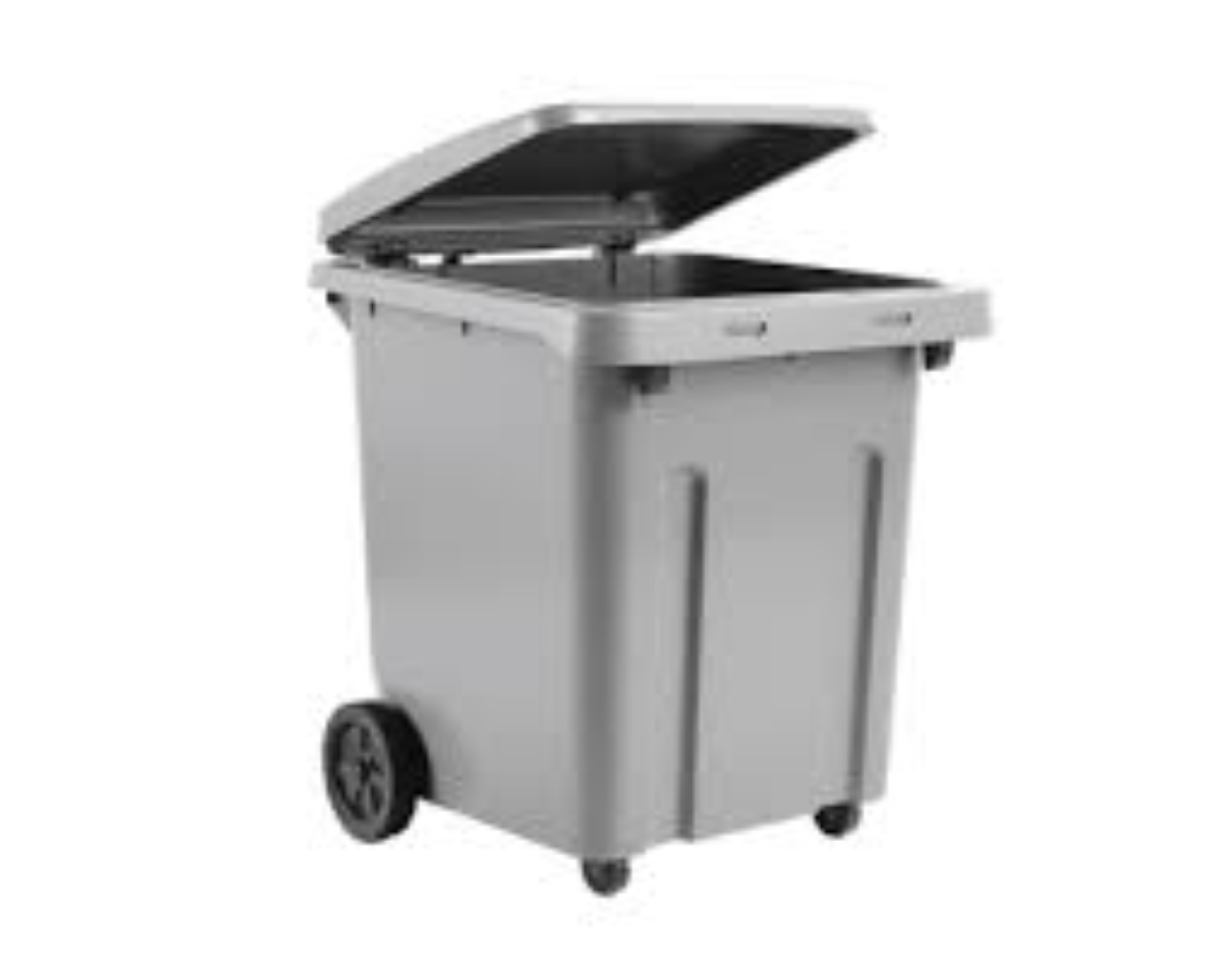 GARBAGE CAN 70L GREY COLOR WITH WHEEL H0616